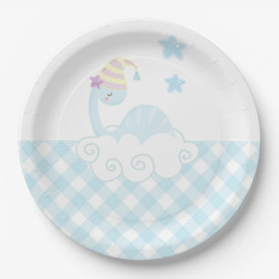 Boy Dinosaurier Schlafen Pappteller