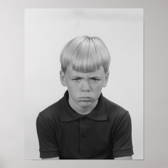 Boy Facial Expressions Poster (Vorne)