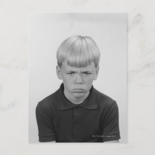 Boy Facial Expressions Postkarte