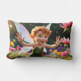 Boy Fairy Greetings Lendenkissen