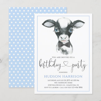 Boy Farm Birthday Party Einladungen