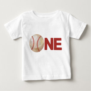 Boy First Birthday Baseball ONE Baby T-shirt