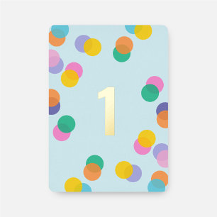 Boy First Birthday Confetti Blue und Gold Folieneinladung
