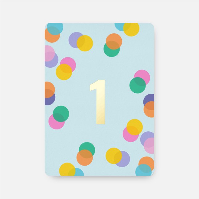 Boy First Birthday Confetti Blue und Gold Folieneinladung (Von Creator hochgeladen)