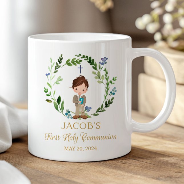 Boy First Holy Communion Ceramic Mug 11 oz Kaffeetasse (Von Creator hochgeladen)