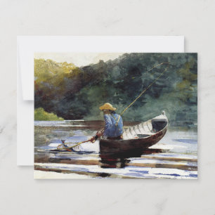 Boy Fishing, schöne Kunst von Winslow Homer