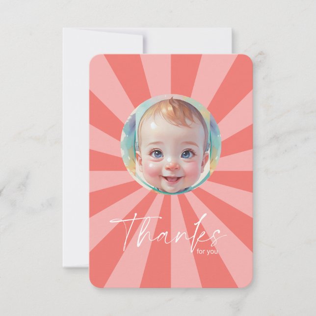 Boy Flat Danke-Card Dankeskarte (Vorderseite)