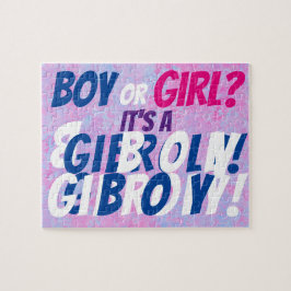 Boy Gender Reveal Jigsaw Puzzle