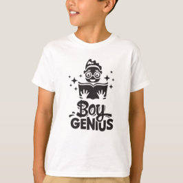Boy Genius zurück zum Niedlichen Zitat von Schulki T-Shirt
