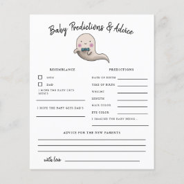 Boy Ghost Little Boo Predictions & Advice Card