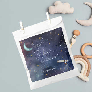Boy Girl Celestial Sky Moon & Stars Baby Shower Geschenktütchen