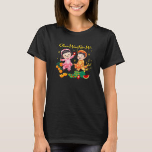 Boy Girl Chuc Mung Nam Moi 2023 Vietnamesisch Luna T-Shirt