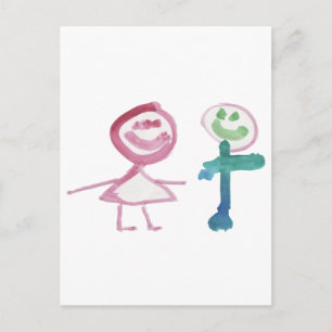Boy & Girl Postkarte