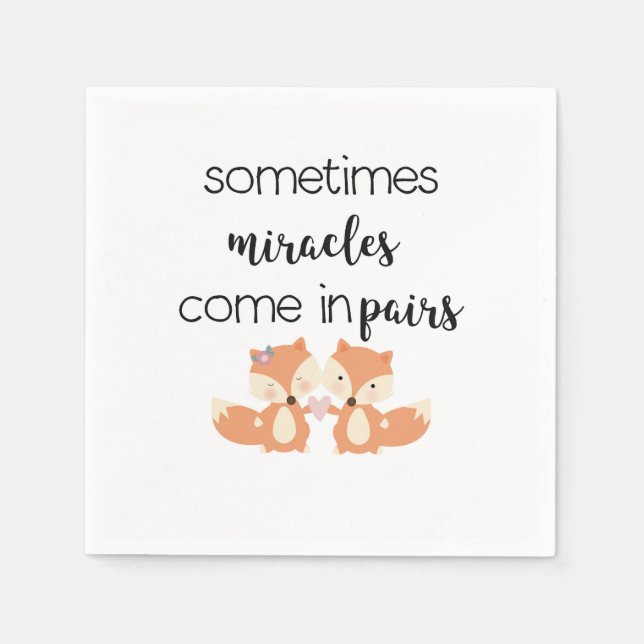 Boy Girl Twins Serviette (Vorderseite)