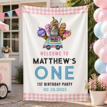 Boy Ice Cream Truck Zwei Sweet 2. Geburtstag Party