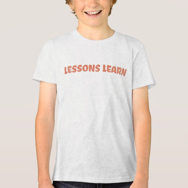 Boy/Kids Energy Flow Lessons Learn T Shirt  (Vorderseite)