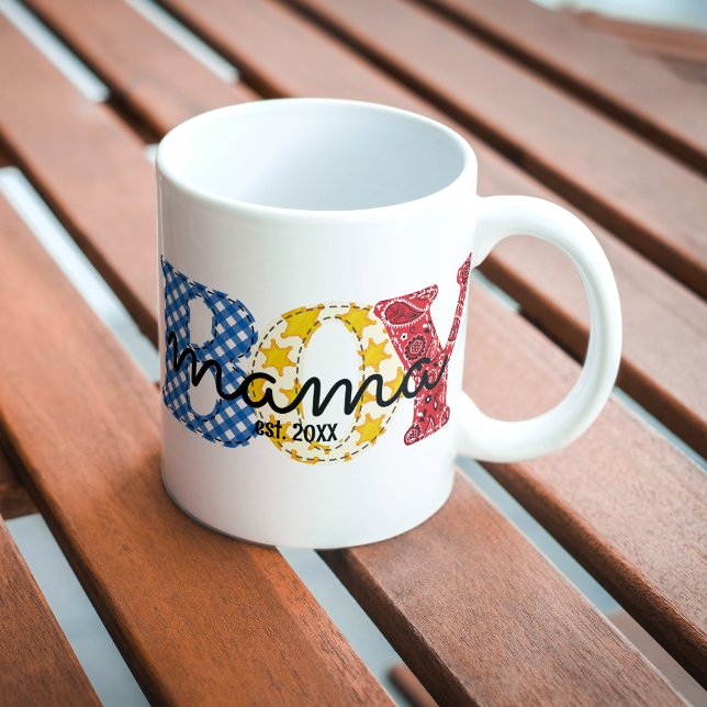 Boy Mama etablierte Date Mama Boys Cowboy Rodeo Kaffeetasse (Von Creator hochgeladen)