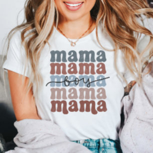 Boy Mama Mother's Day Retro T - Shirt