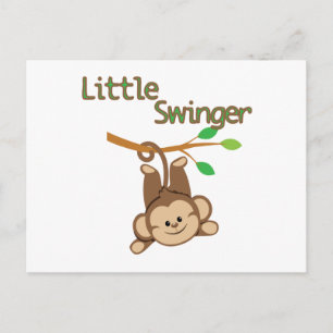 Boy Monkey Little Swinger Postkarte
