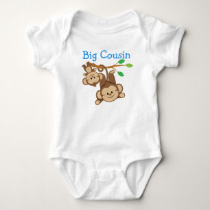 Boy Monkeys Big Cousin Baby Strampler