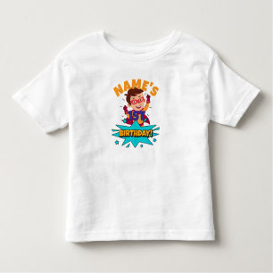 Boy Name ist Xth Birthday angepasst Kleinkind T-shirt