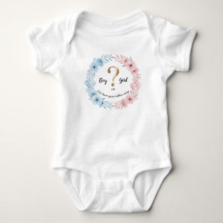 Boy or Girl? – Gender Reveal Baby Bodysuit  Strampler
