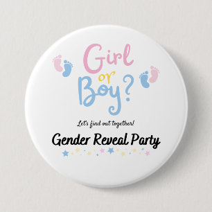 Boy or Girl? Gender Reveal Button