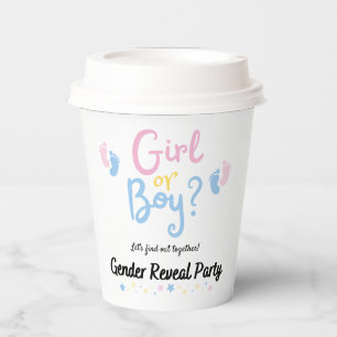 Boy or Girl? Gender Reveal Pappbecher