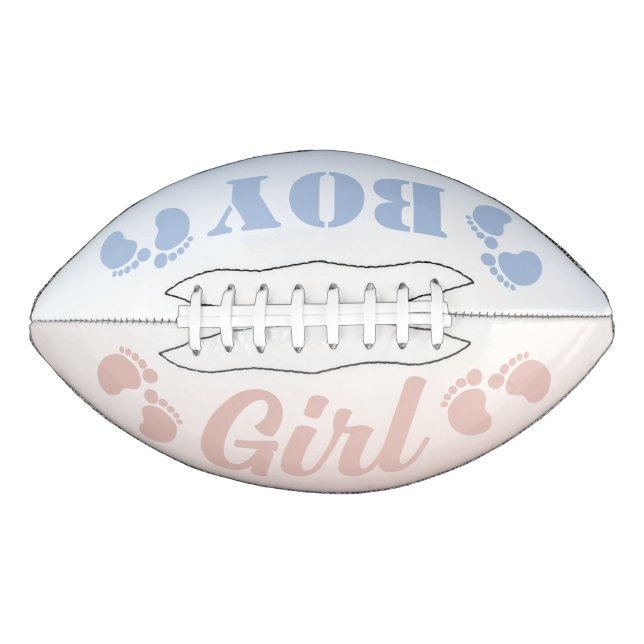 Boy or Girl Gender Reveal Party Game Football (Vorderseite)