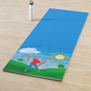Boy Painting Skies Yogamatte