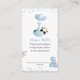 Boy Panda Bear Diaper Raffle Baby Dusche Begleitkarte
