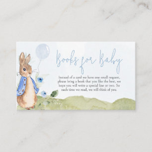 Boy Peter Rabbit Baby Shower Books für Baby Begleitkarte