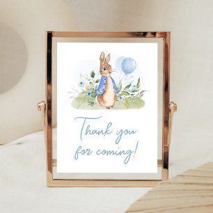 Boy Peter Rabbit Babydusche Danke, dass ihr gekomm Poster