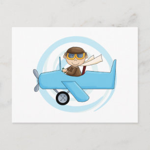 Boy Pilot Tshirts und Geschenke Postkarte