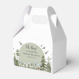 Boy Pine Tree Forest Mountain Baby Dusche Geschenkschachtel