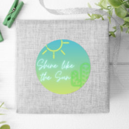 Boy Pool Party Runder Aufkleber