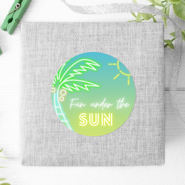 Boy Pool Party Runder Aufkleber (Boy Pool Party Classic Round Sticker)