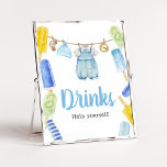 Boy Popsicle Baby Shower Drinks Poster<br><div class="desc">Mit dieser Popsicle Baby Dusche und unserem niedlichen und hübschen bedruckbaren Drinks-Sign mit einem bezaubernden Baby Clothes Baby Shower Thema machen Sie zu einem besonderen Erlebnis. Laden Sie diese Touch herunter, personalisieren Sie sie und schaffen Sie bleibende Erinnerungen! BS1076</div>