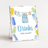 Boy Popsicle Baby Shower Drinks
