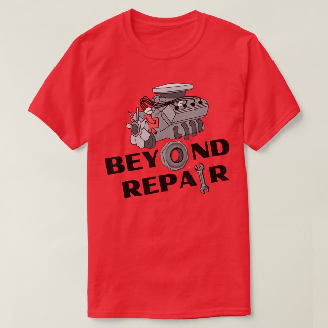 Boy Racer Car Lovers Benzin Mechanischer Motor R T-Shirt (Design vorne)