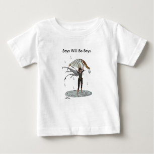 Boy Rain Fairy mit Leaf Säugling Baby T - Shirt