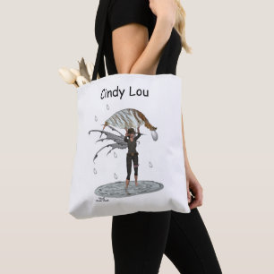 Boy Rain Fairy mit Leaf Tote Tasche