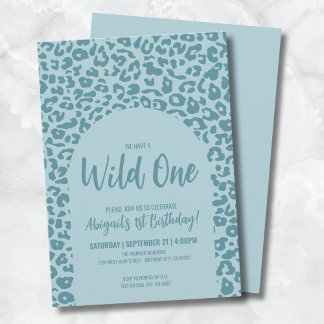 Boy Safari Wild 1. Geburtstag Einladung