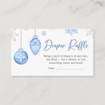 Boy Santa Baby Weihnachtsdusche Windeln Raffle