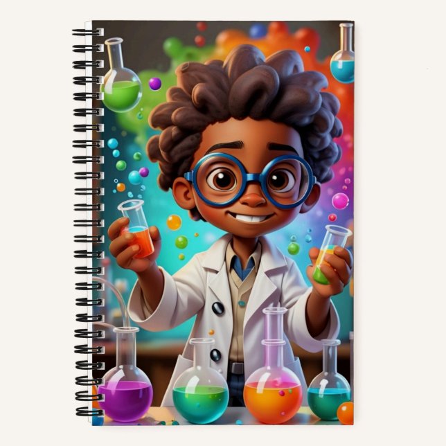 Boy Scientist Notizbuch (Vorderseite)
