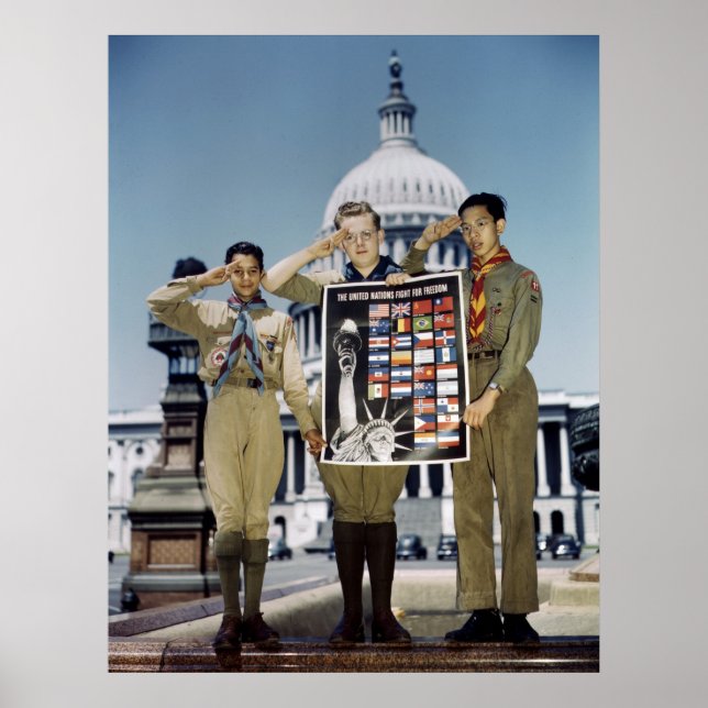 Boy Scouts in Washington, 1941 Poster (Vorne)