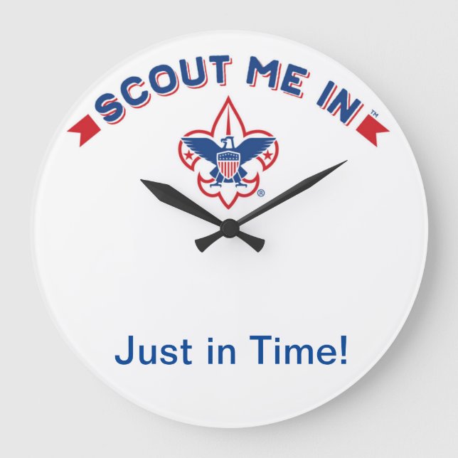 Boy Scouts of America Acrylic Wall Clock Große Wanduhr (Vorderseite)