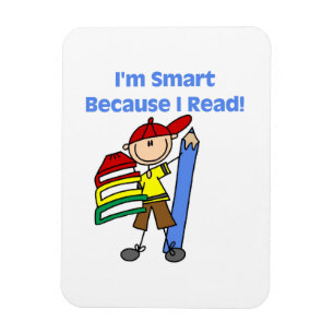 Boy Smart, weil ich lese Magnet