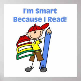 Boy Smart, weil ich lese Poster