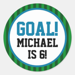 Boy Soccer Geburtstagsparty Stickers